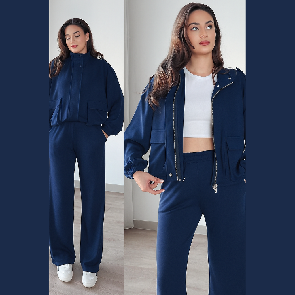 Classic Zipper Tracksuit Set
