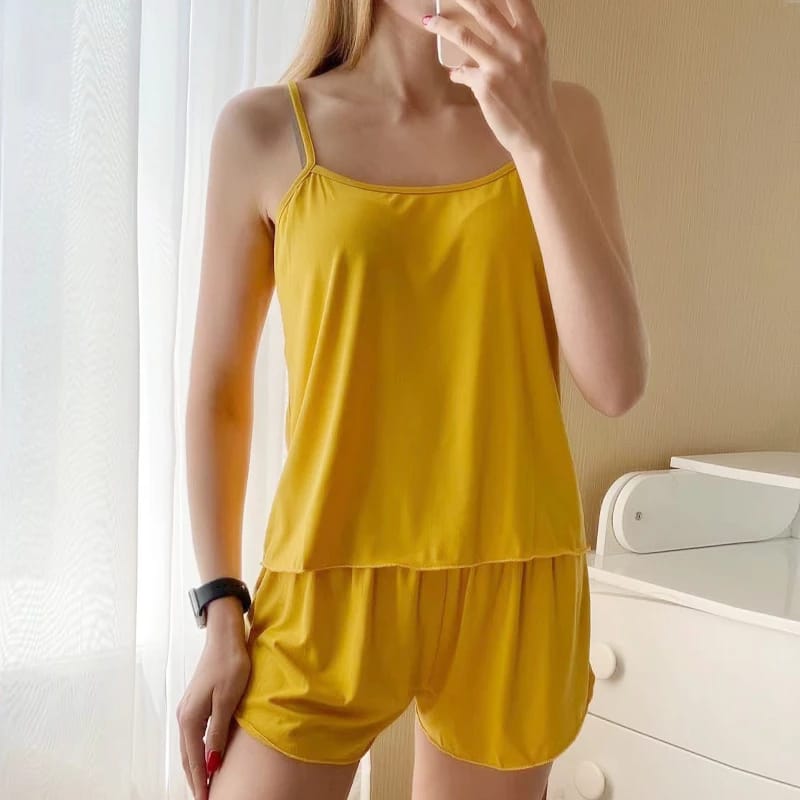 Boranza 2 PCS POLYESTER CAMI SET