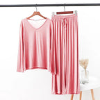 2Pc V-Neck Casual lounge wear set