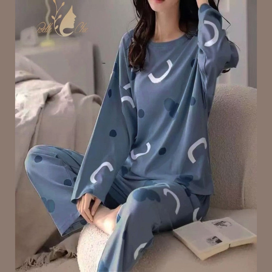 Pattern Printed Night Suit