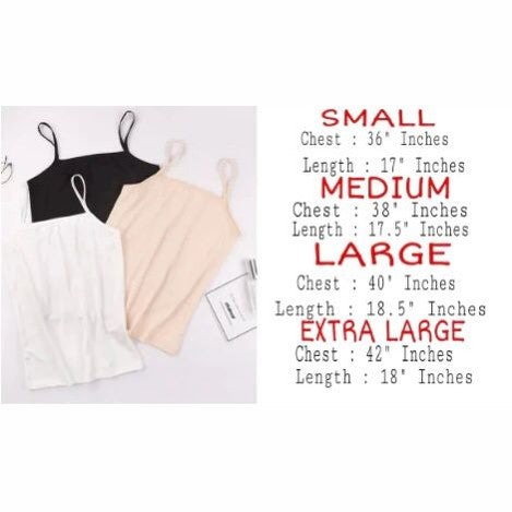 Boranza Set of 3 cotton camisole
