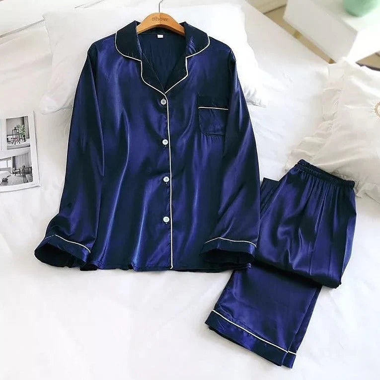 2 Pcs Silk Night Suit