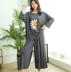 Daisy Flower Printed 2 Pcs Plazo Lounge Wear