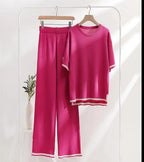2PC BEIGE STYLE WOMEN LOUNGE WEAR