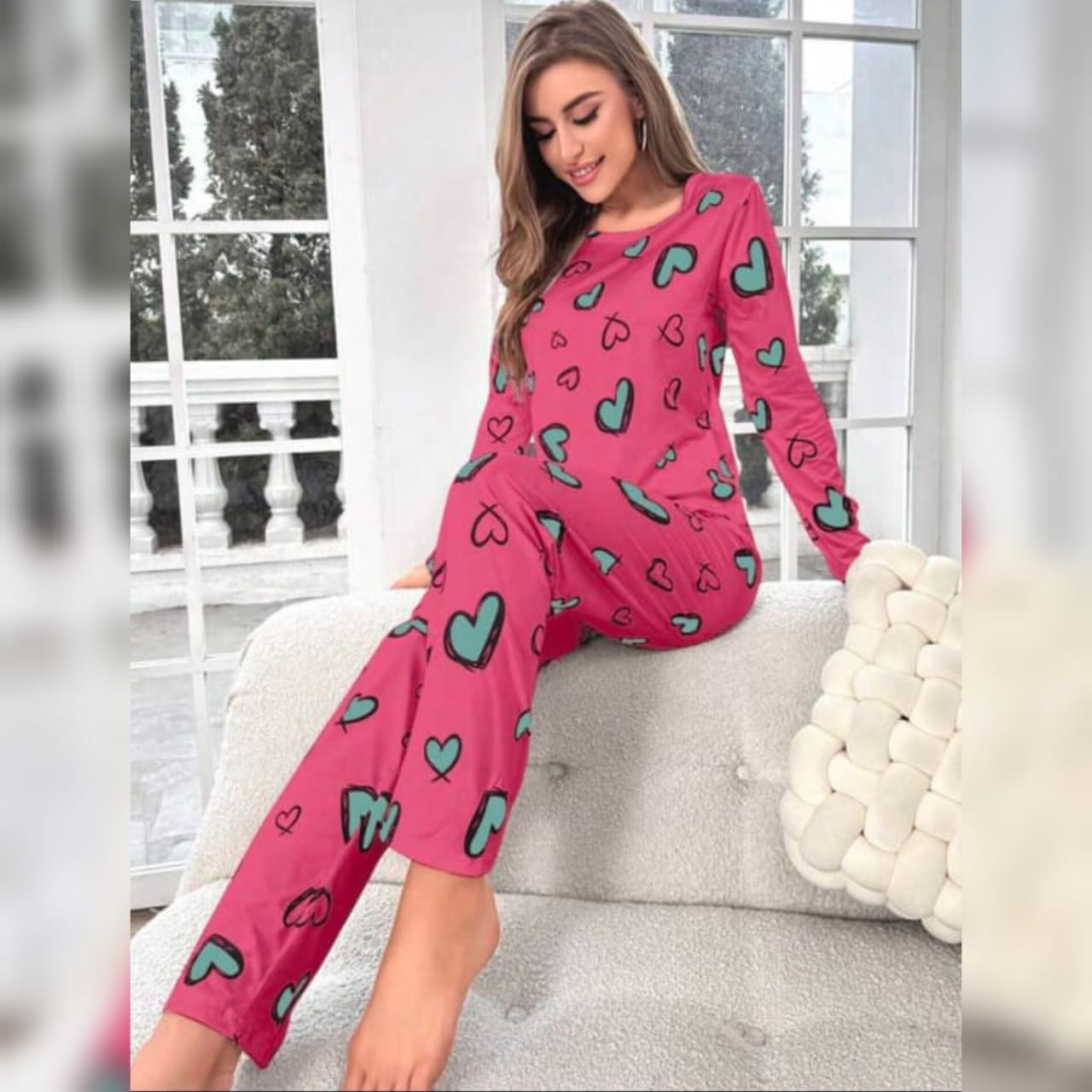 New Pink Love Pj Set