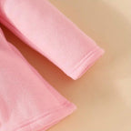 Kids Button Hoodie - Pink