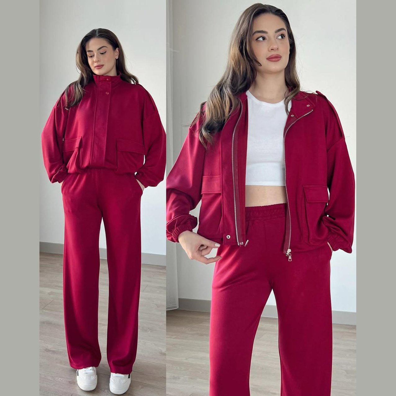 Classic Zipper Tracksuit Set