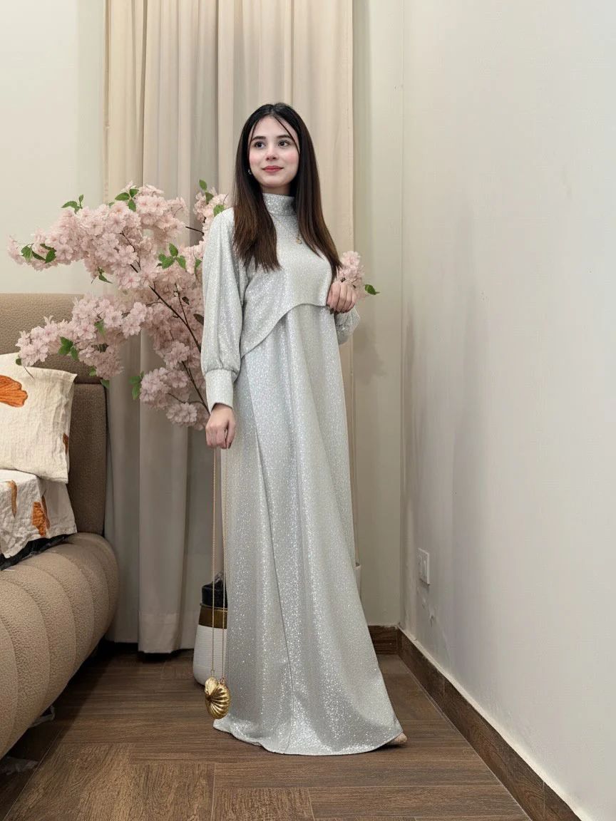 Moonlight Shimmer Cape & Maxi Set