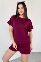 Casual Two-Piece Top & Shorts Set