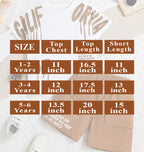 2pcs set of cartoon rainbow fun letter print top + pure color elastic waist shorts